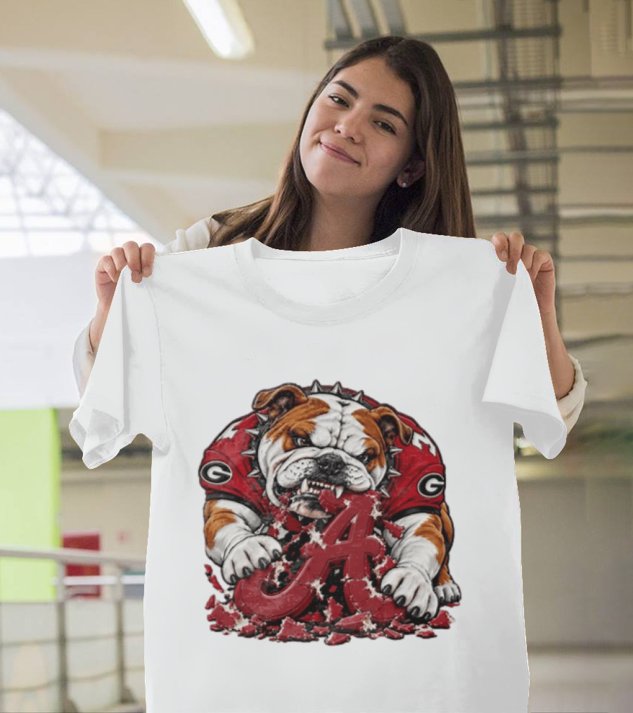 Georgia Bulldogs Crushing Alabama Crimson Tide Rivalry Showdown T-Shirt