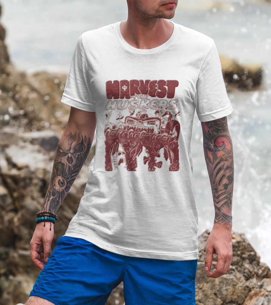 Harvest The Huskers Indiana Hoosiers Vs Nebraska Corn Battle T-Shirt