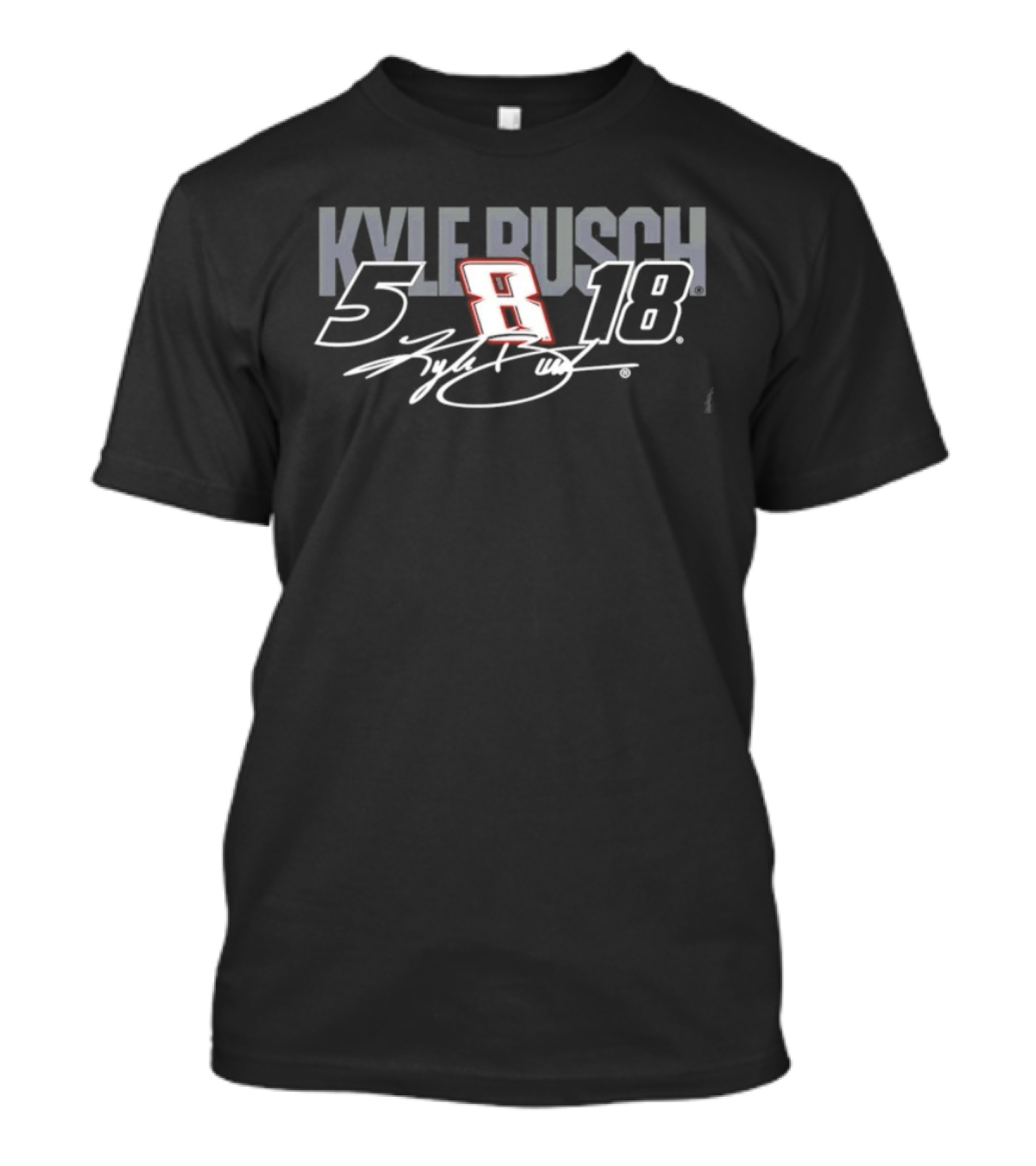 Kyle Busch 5 8 18 Signature NASCAR Race Car Driver T-Shirt