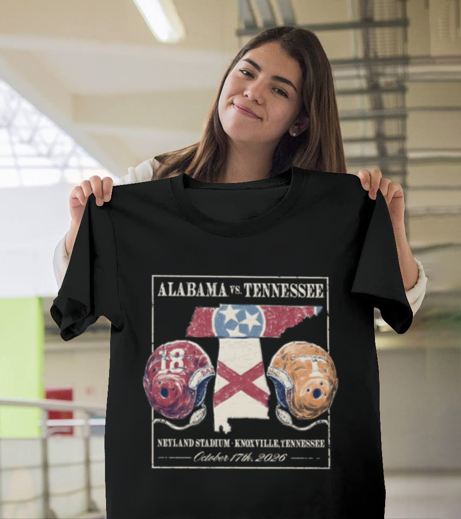 Alabama Vs Tennessee Neyland Stadium Knoxville October 17th 2026 T-Shirt