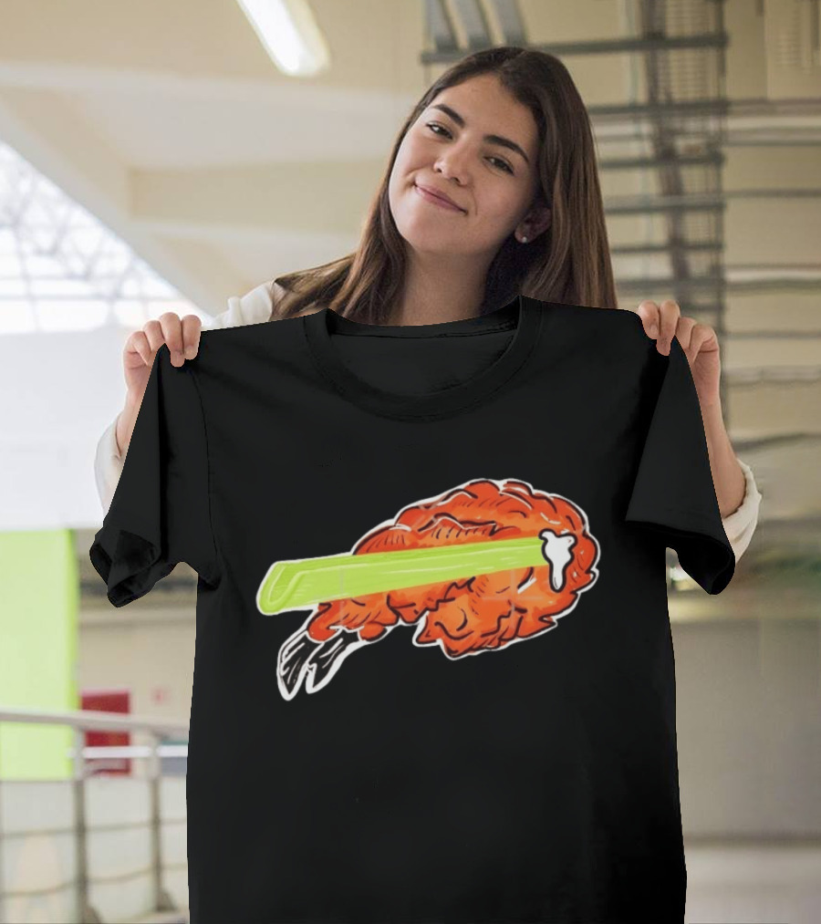Buffalo Chicken Wing Celery Stick Combo T-Shirt