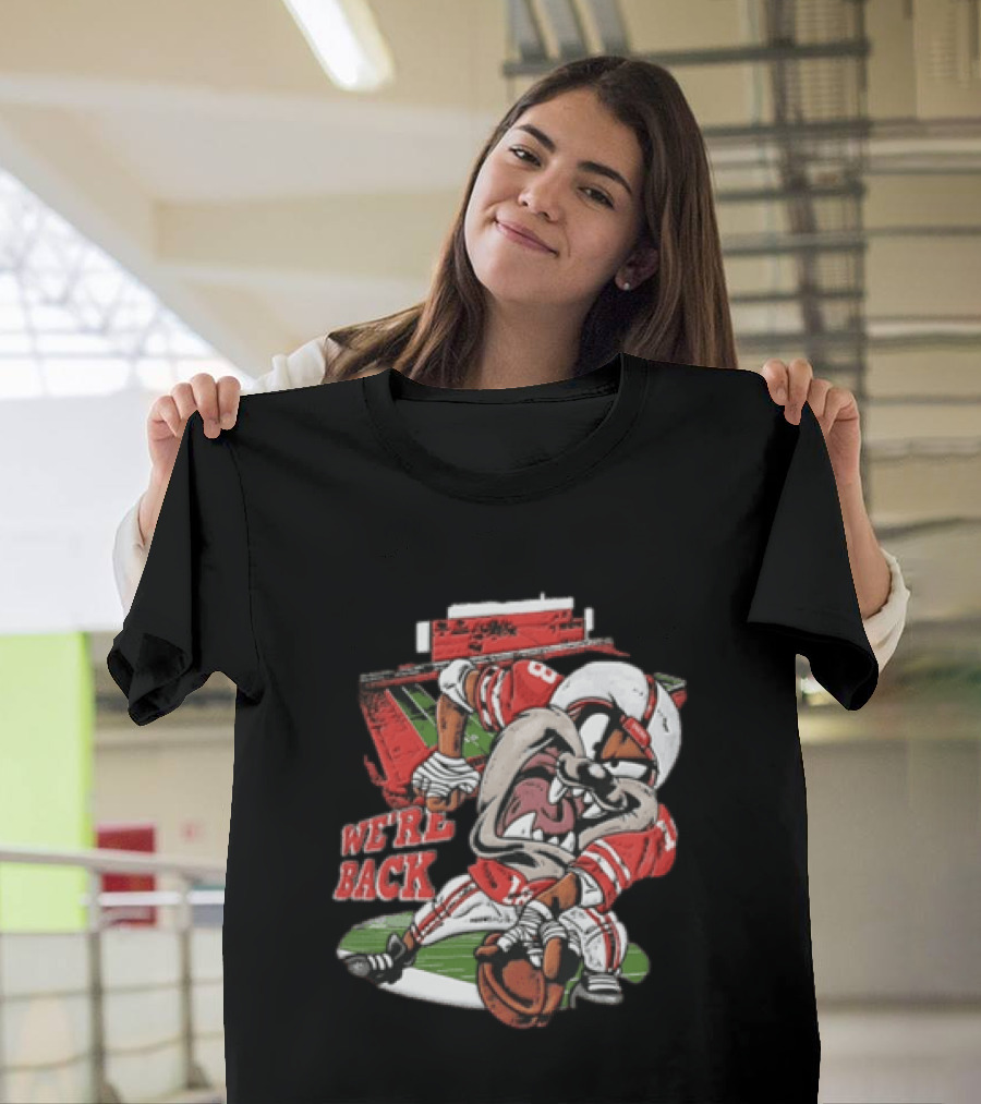 Nebraska Cornhuskers Tasmanian Devil We're Back Football Stadium T-Shirt
