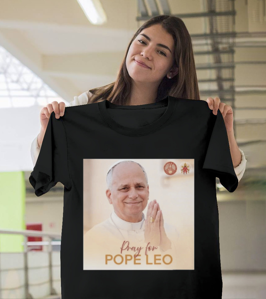 Pray For Pope Leo Clerical Blessing With Clergy T-Shirt