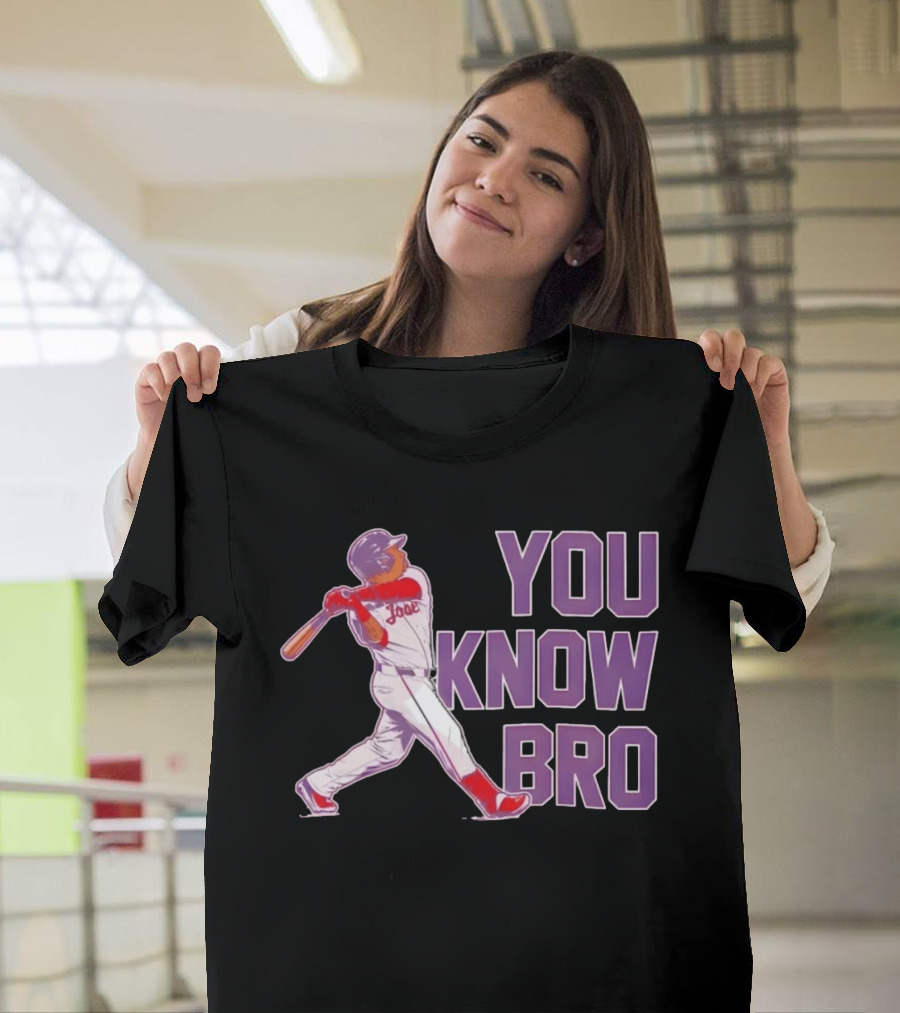 Jose Ramirez You Know Bro Cleveland Guardians Baseball Player T-Shirt