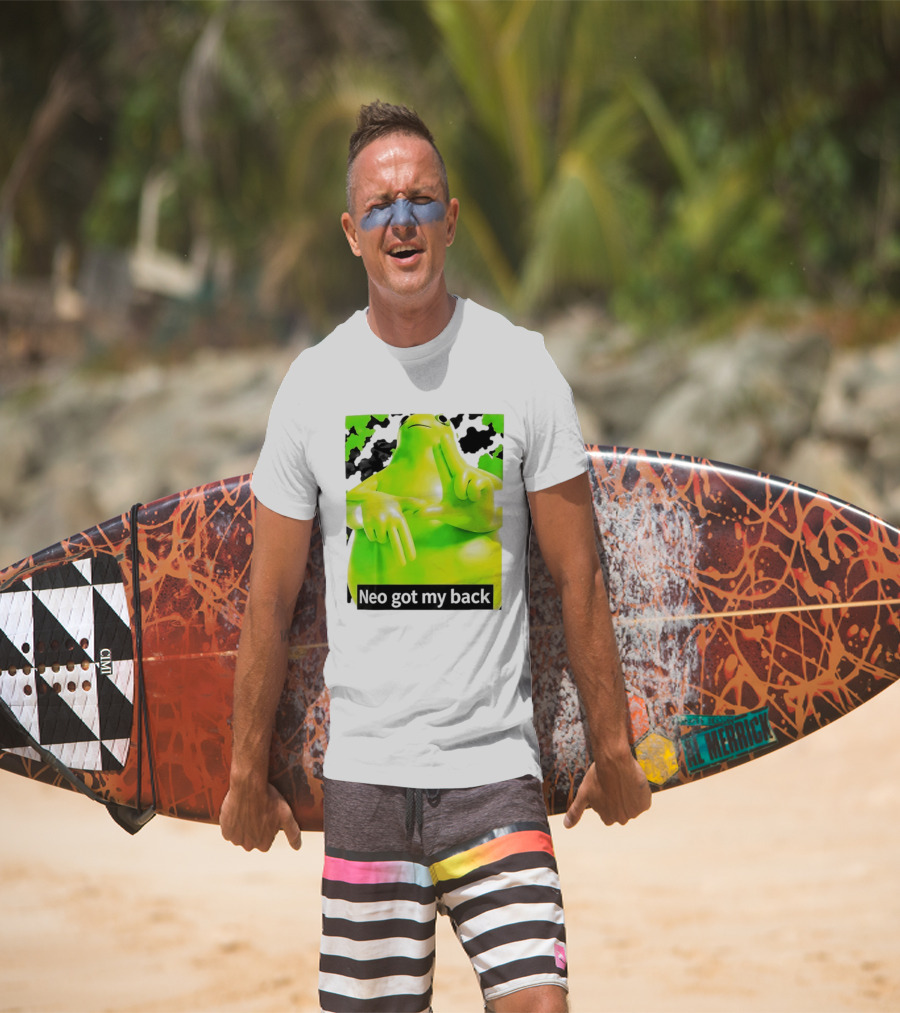 Neo Got My Back Green Frog Meme T-Shirt