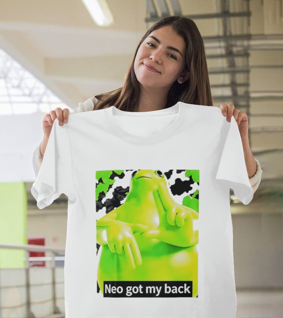 Neo Got My Back Green Frog Meme T-Shirt