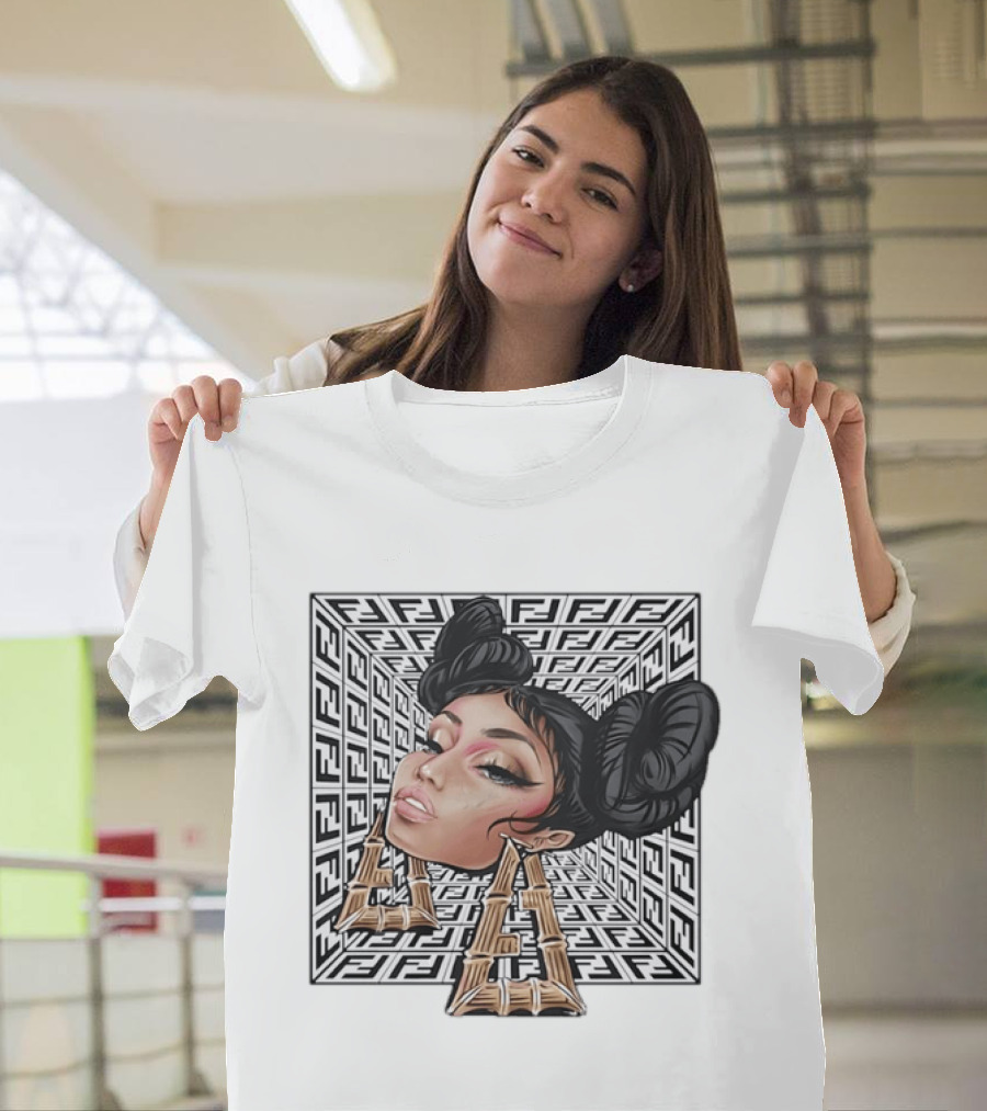 Nicki Minaj Fendi Collaboration Bamboo Earrings Hip Hop T-Shirt