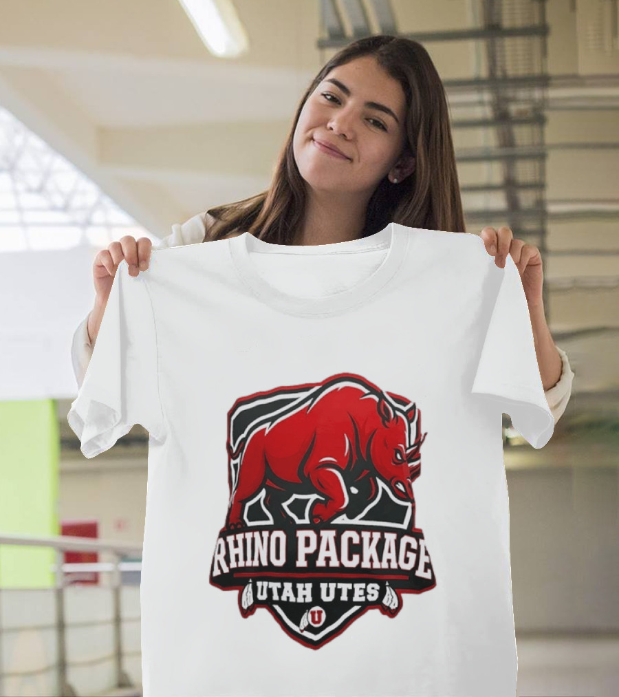 Rhino Package Utah Utes College Football Team Spirit T-Shirt