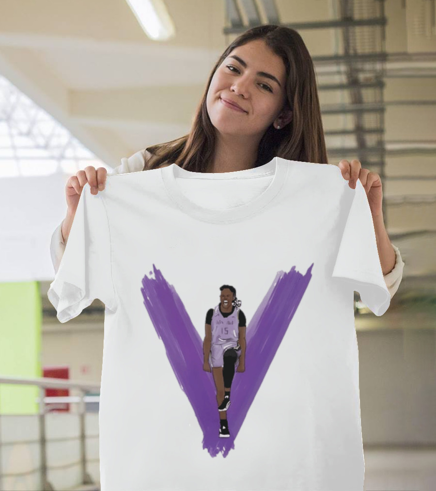 Tiffany Hayes Los Angeles Sparks 15 WNBA Basketball Player Purple V T-Shirt