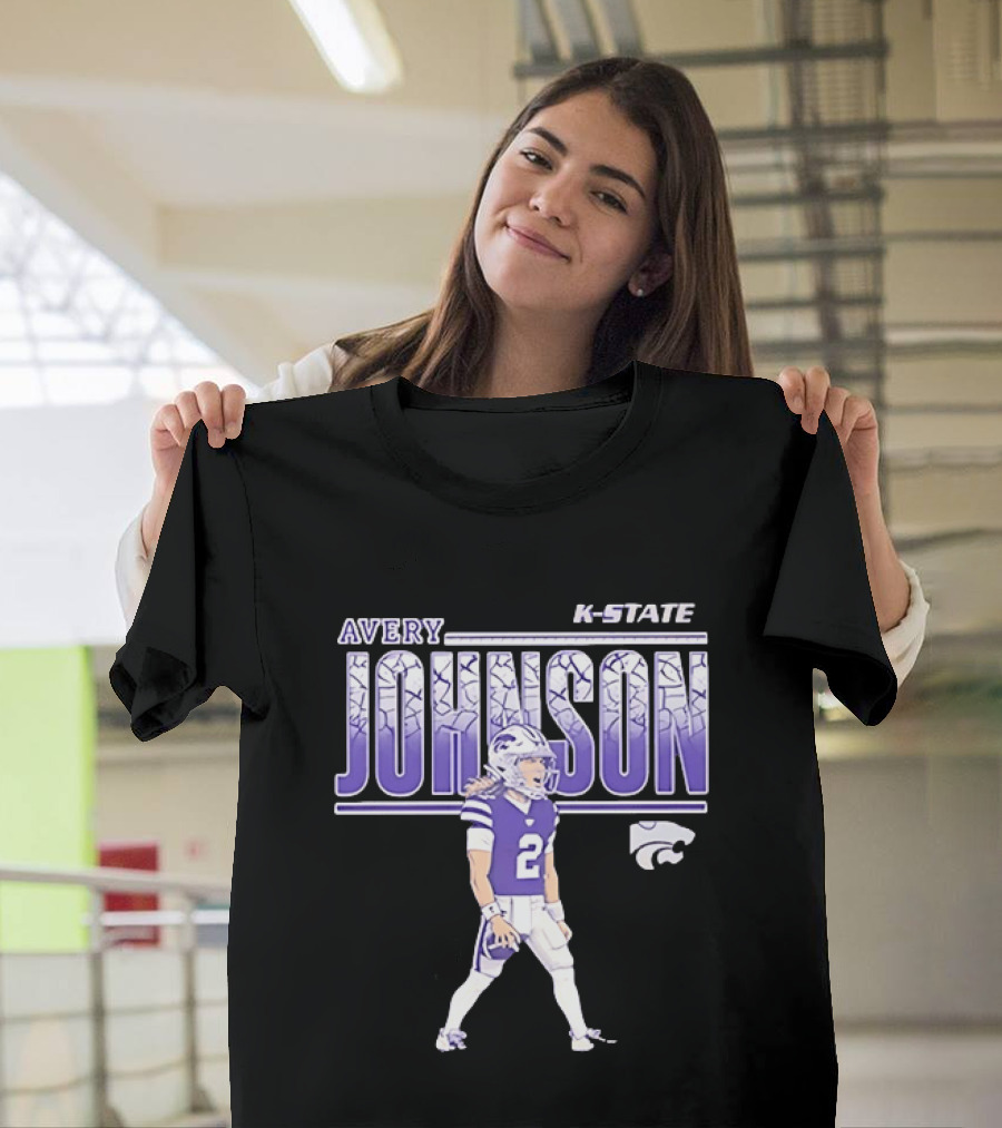 Avery Johnson K State Wildcats Number 2 Football Player T-Shirt