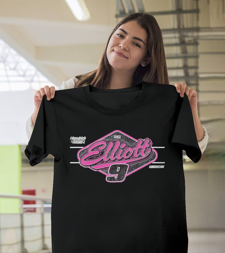 Chase Elliott 9 Hendrick Motorsports NASCAR Distressed T-Shirt