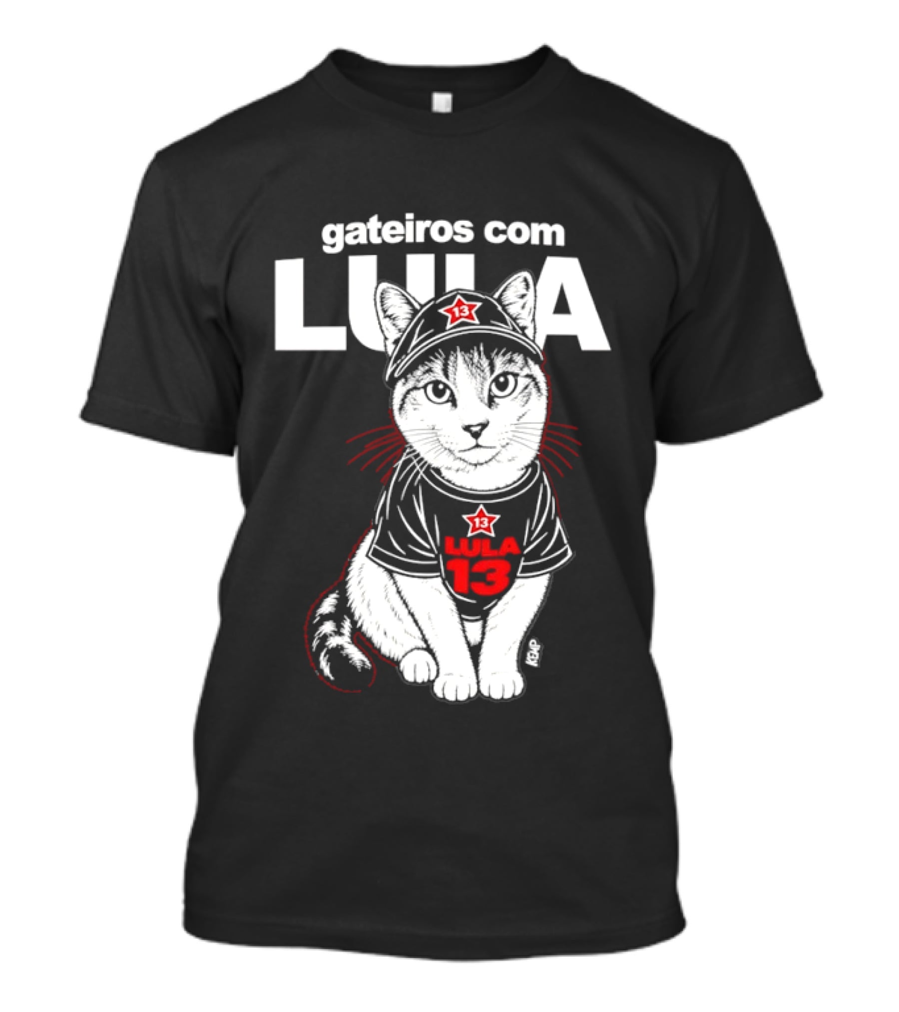 Gateiros Com Lula Cat 13 Brazil T-Shirt