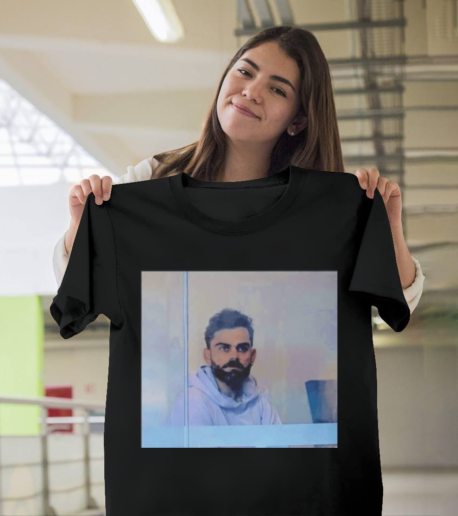 Virat Kohli Reflective Mood Cricket T-Shirt