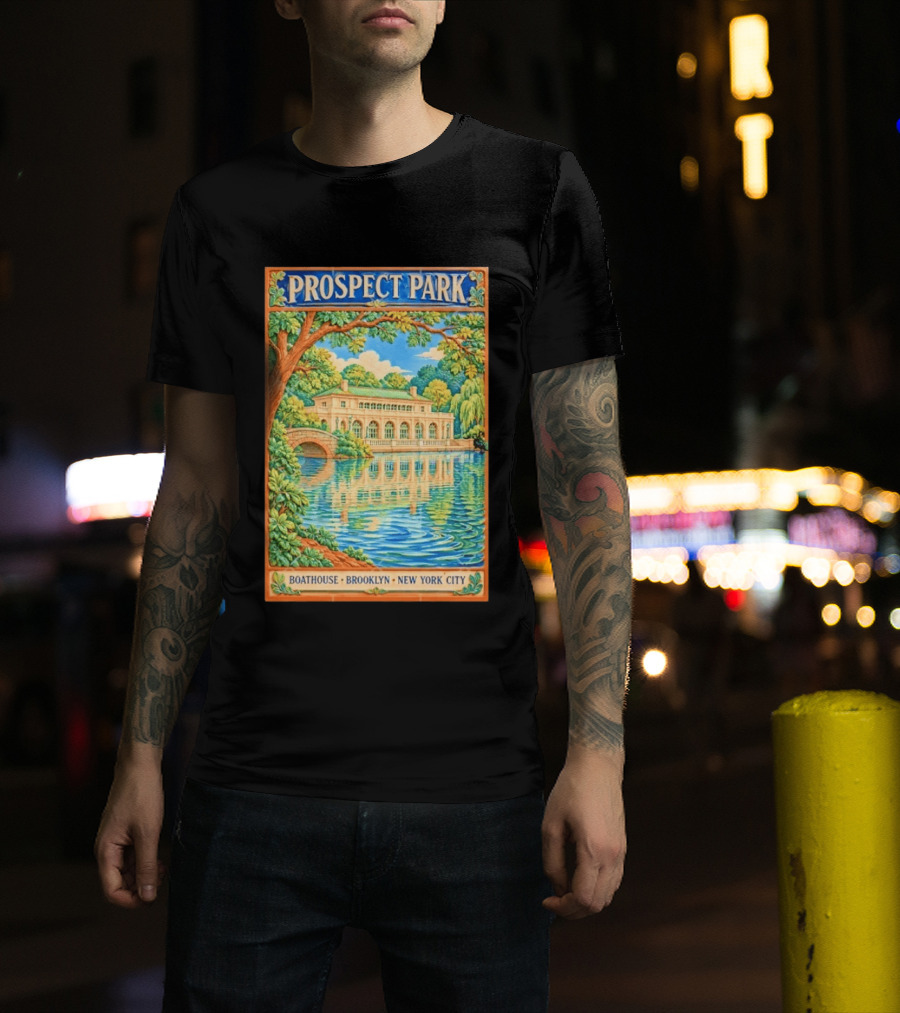 Prospect Park Boathouse Brooklyn New York City T-Shirt
