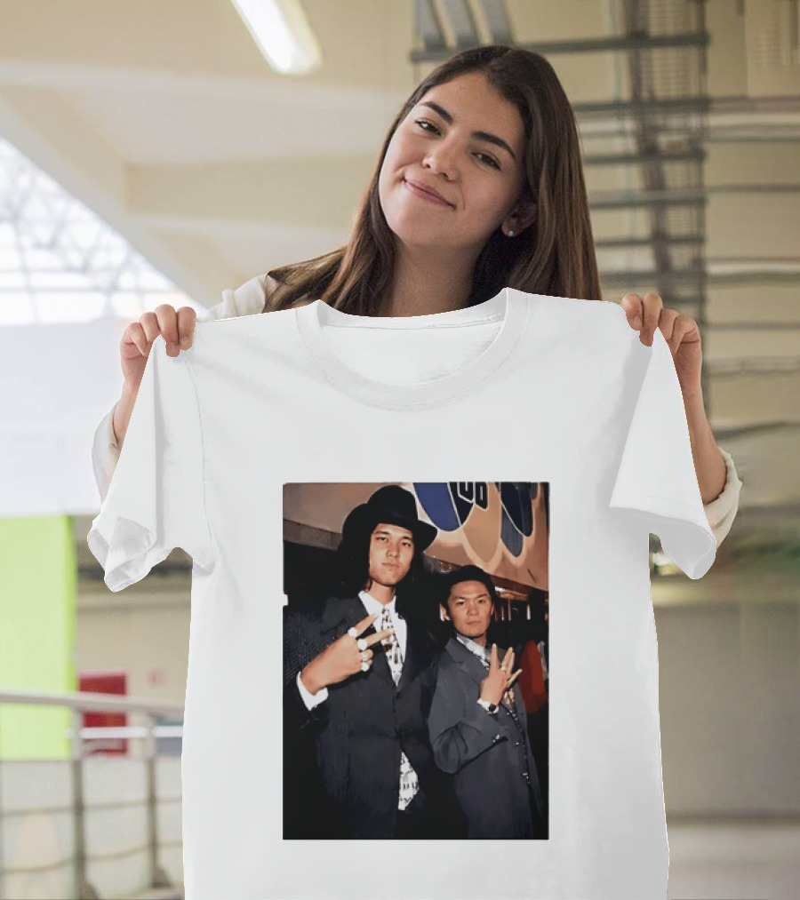 Shohei Ohtani And Ippei Mizuhara Cubbies Style Polaroid T-Shirt