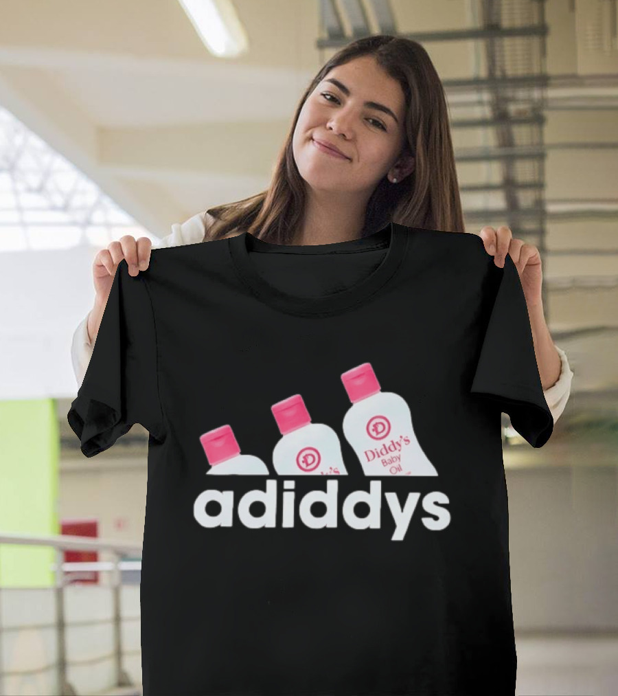 Adiddys Diddy's Baby Oil Meme Bottles T-Shirt