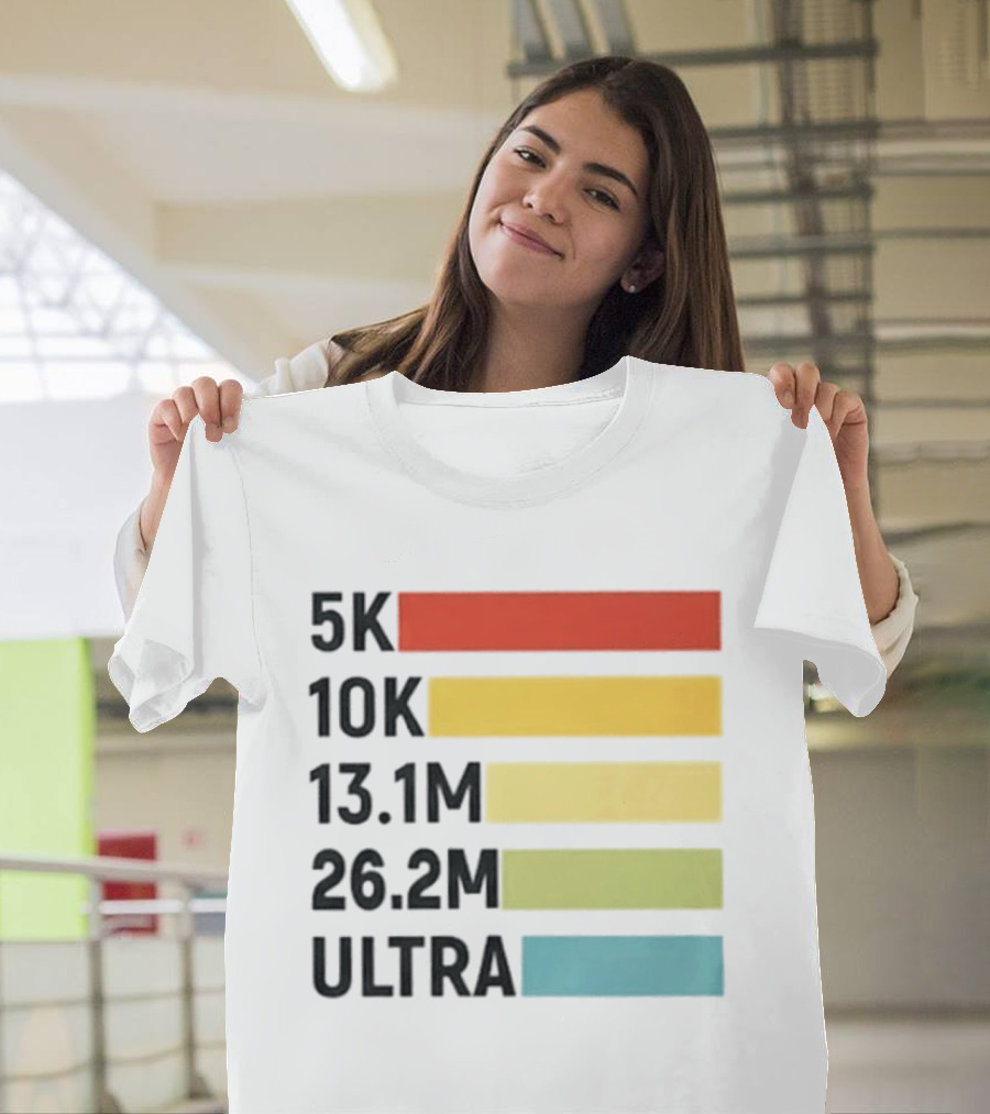5K 10K 13.1M 26.2M Ultra Running Distance Chart T-Shirt