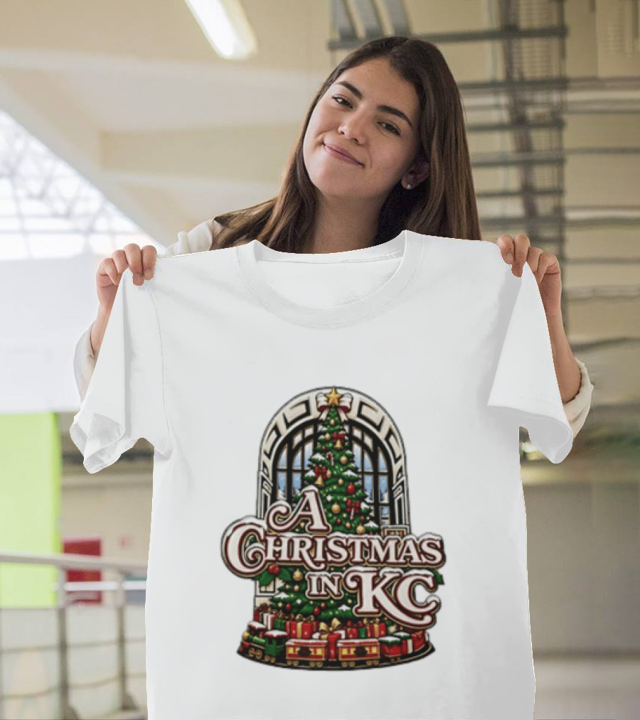 A Christmas In KC Union Station Kansas City Holiday Tree T-Shirt