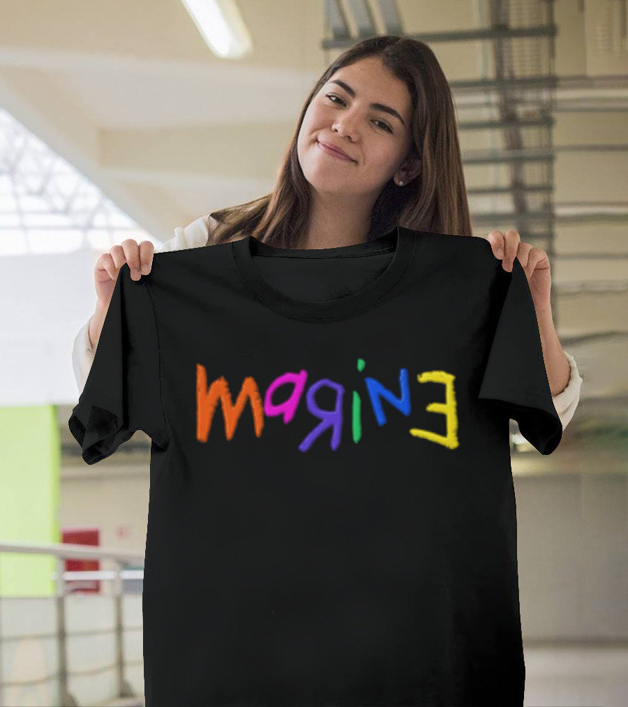 Imagine Colorful Handwritten Multicolor Lettering T-Shirt