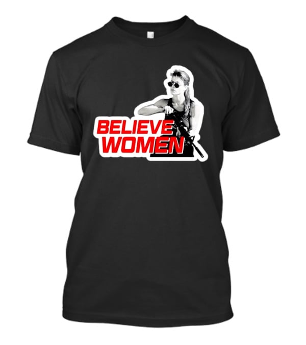 Believe Women Sarah Connor Terminator Halftone T-Shirt