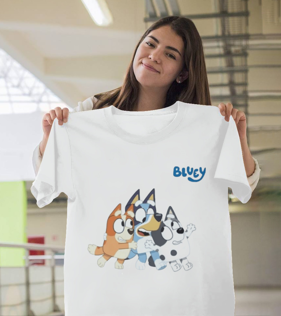 Bluey And Friends Bingo Muffin Heeler Cartoon Characters T-Shirt
