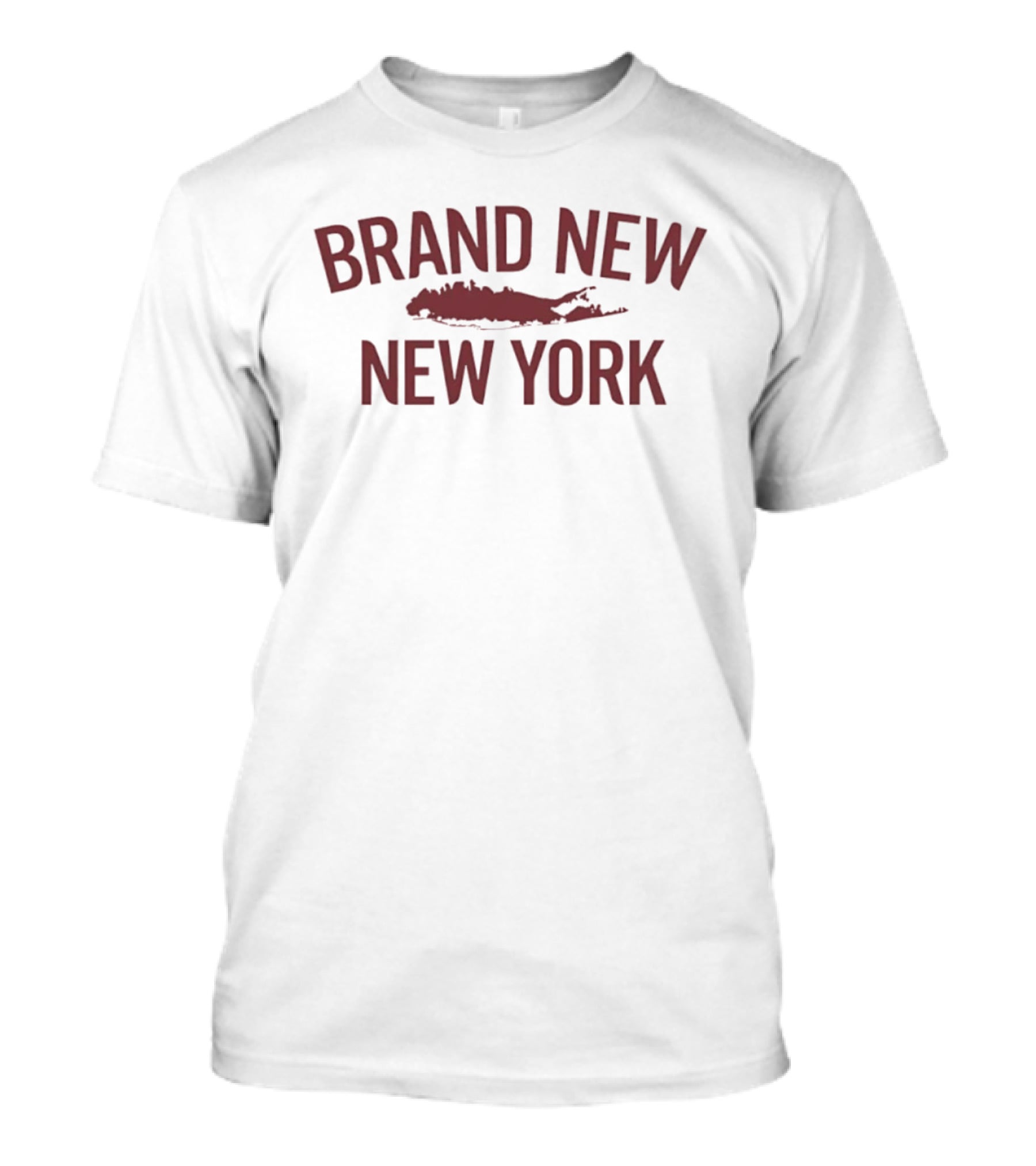 Brand New New York Long Island Map NY Empire State T-Shirt