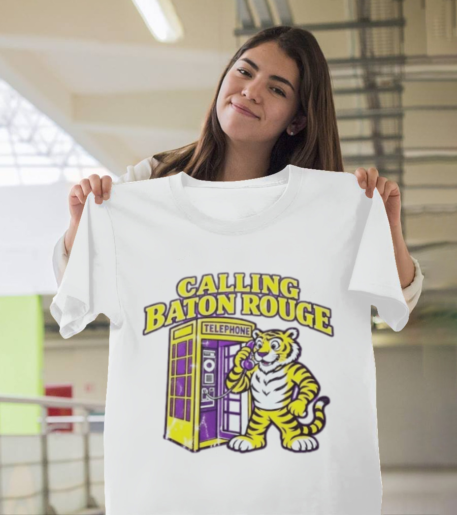 Calling Baton Rouge Telephone Tiger T-Shirt