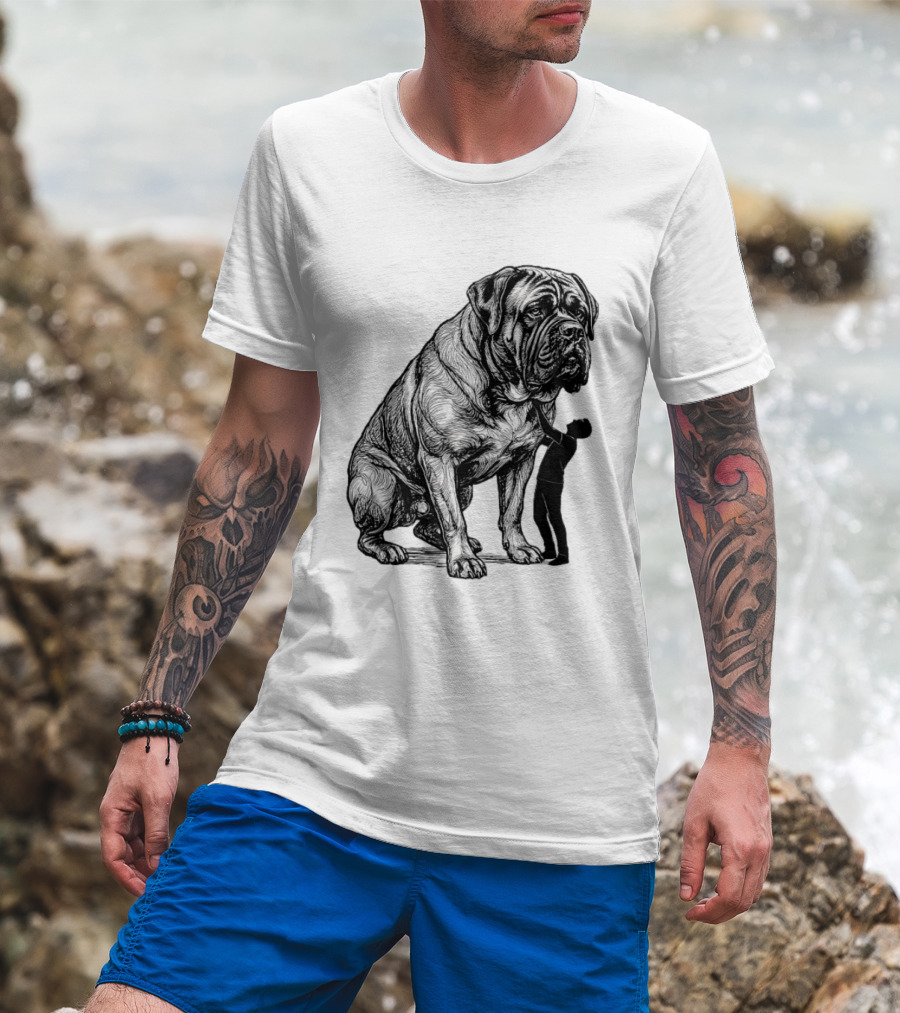 Cane Corso 110 Pounds Leaning On Me Dog Lover T-Shirt