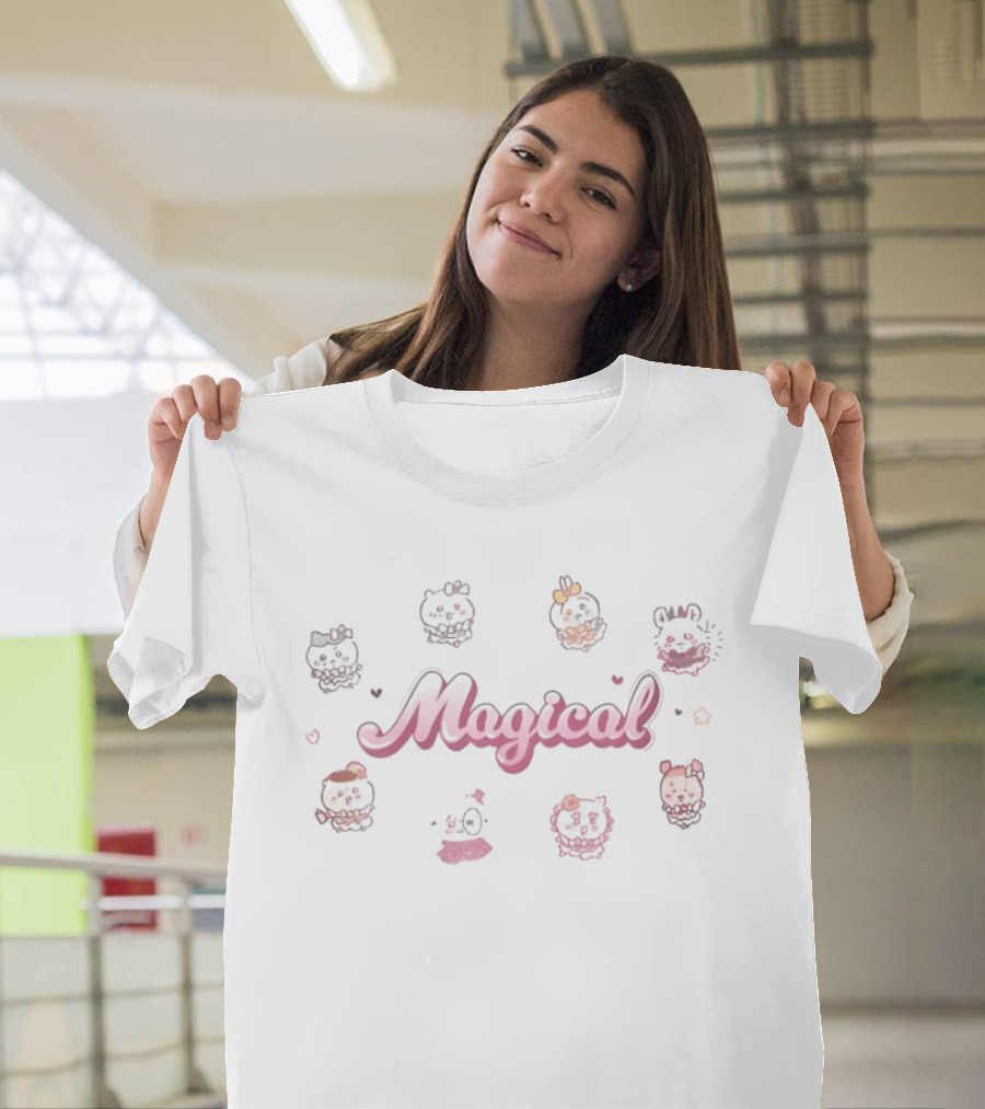 Magical Kawaii Pastel Characters With Cute Animal T-Shirt