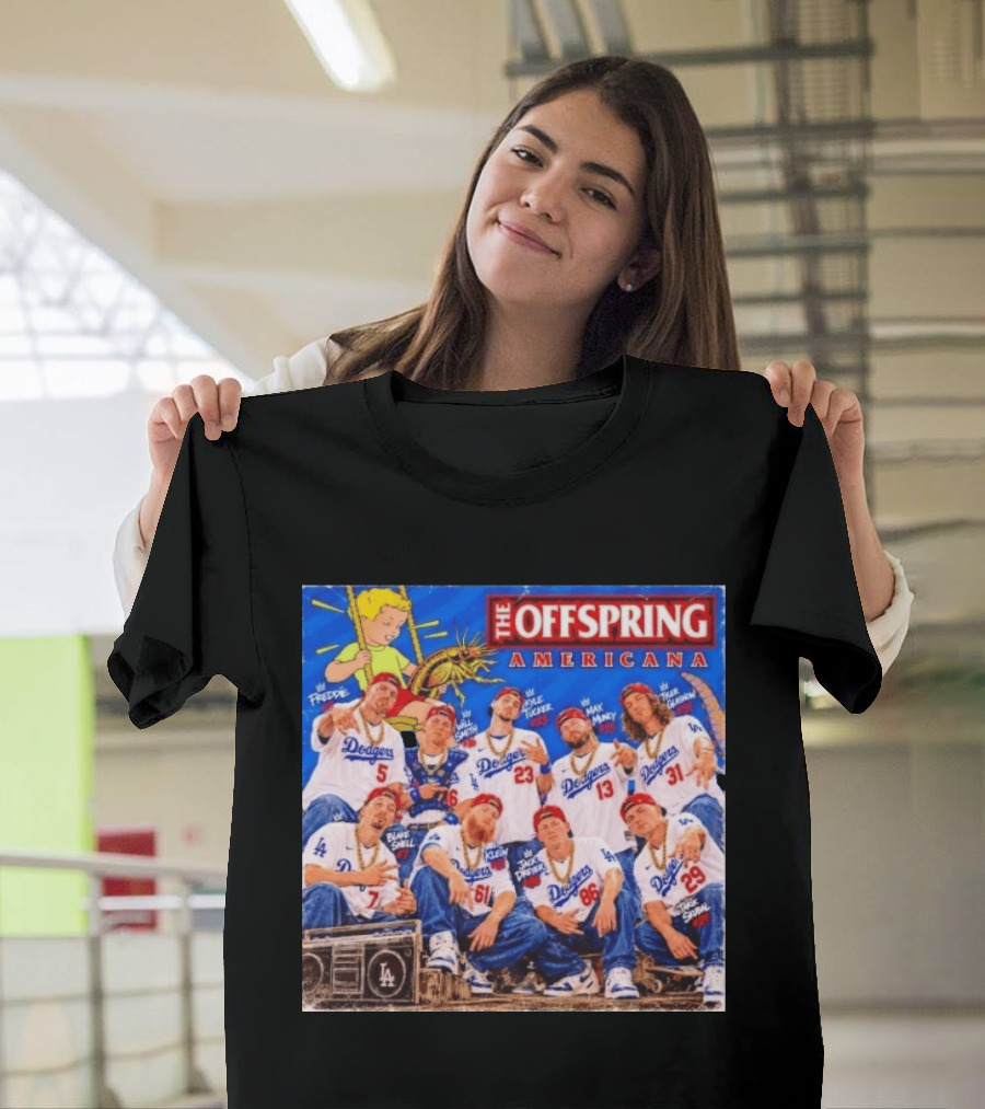 The Offspring Americana Dodgers Players Freddie Klein May Tride Tucek Vante Manny Salty Blake Joey T-Shirt