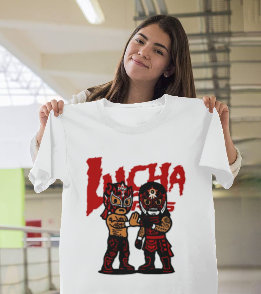Penta El Zero Miedo Rey Fenix Lucha Bros Chibi Luchadores High Five T-Shirt