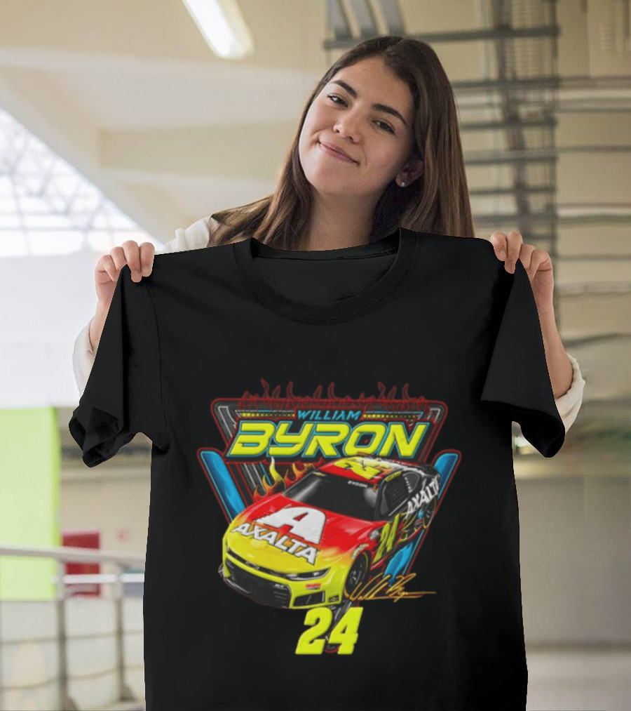 William Byron Axalta Flame Phoenix Car 24 Racing T-Shirt