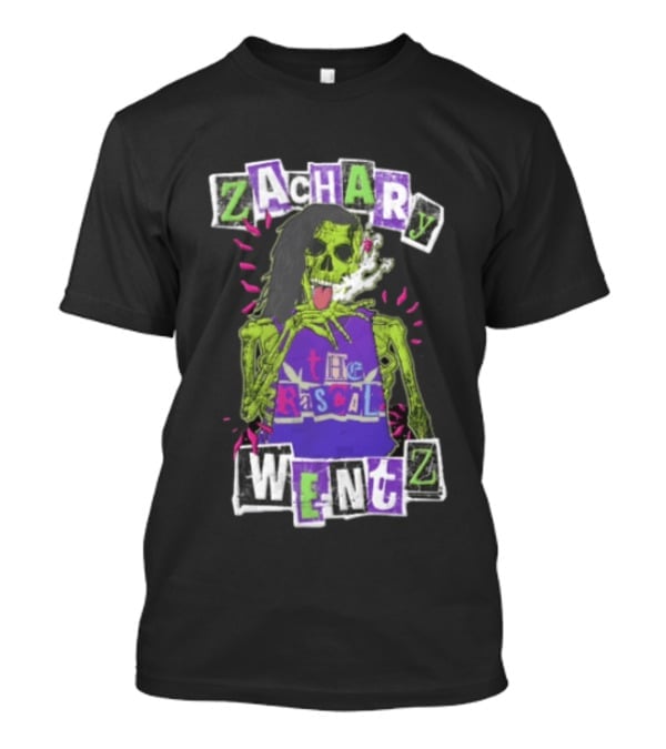 Zachary Wentz The Rascal Green Skeleton Smoking T-Shirt