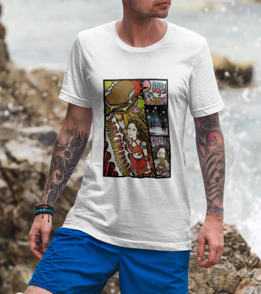 Wakana Tsukiyama Stardom Wakanaaaaa Oops Gaburi Comic Style Wrestling T-Shirt