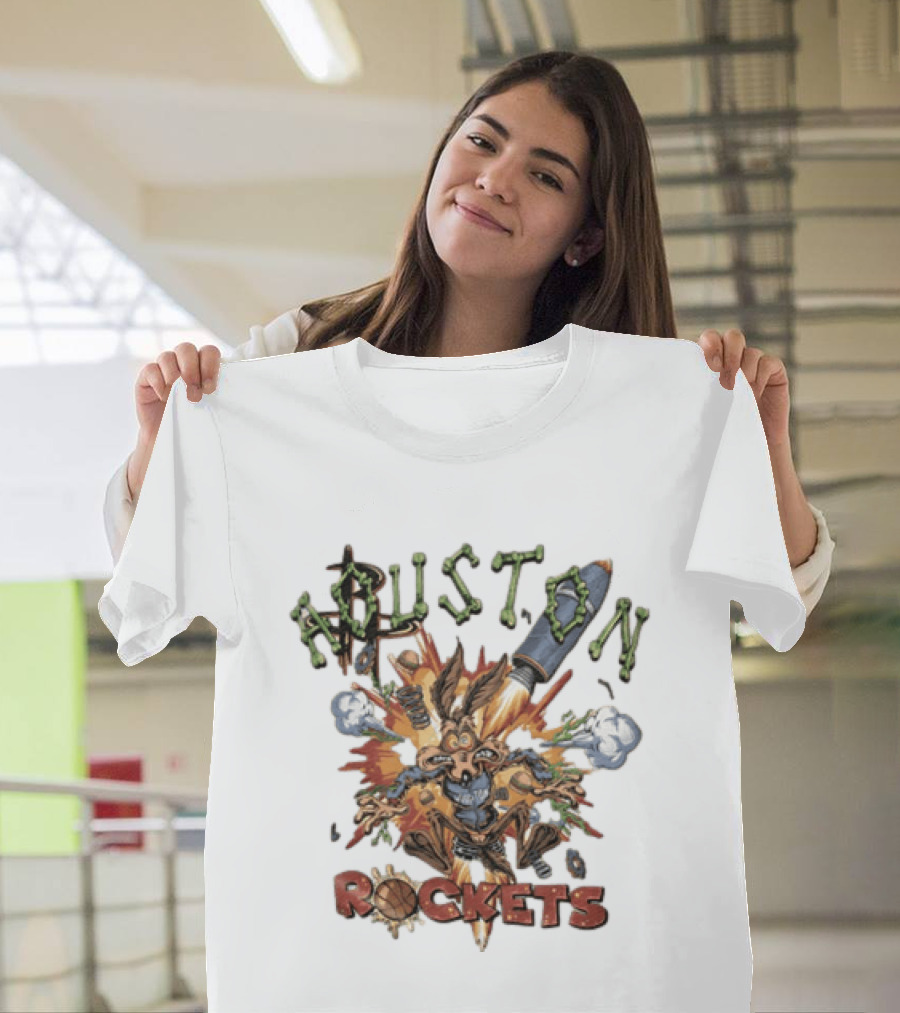 Wile E Coyote Houston Rockets NBA Explosion T-Shirt