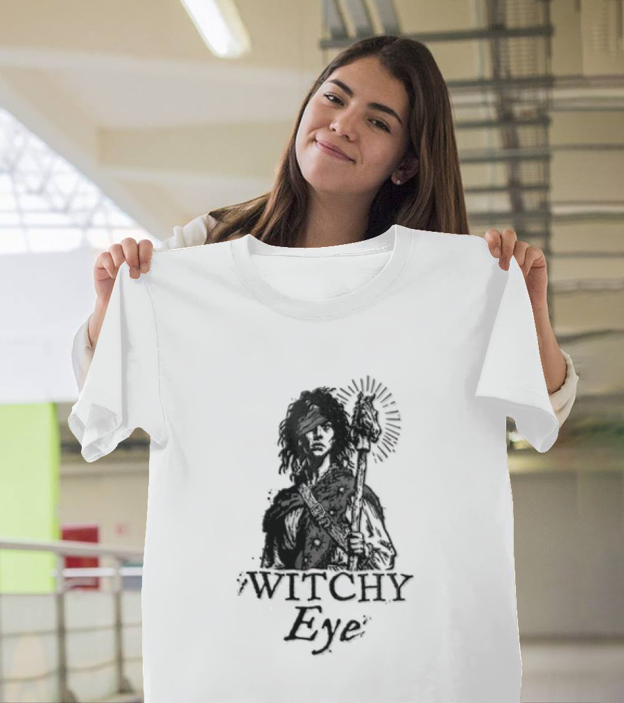 Witchy Eye Patch Mystic Staff And Horse T-Shirt