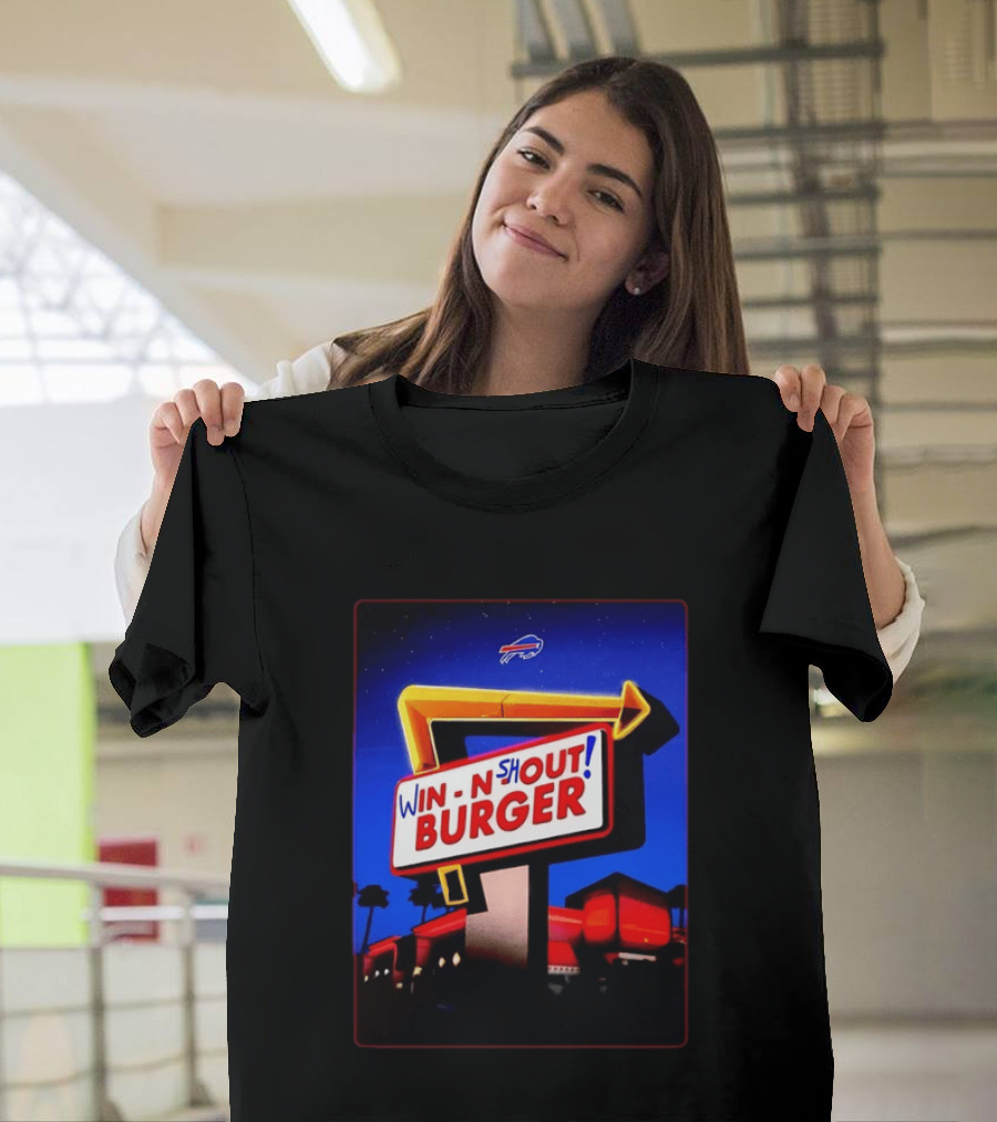 Buffalo Bills Win N Shout Burger Victory T-Shirt