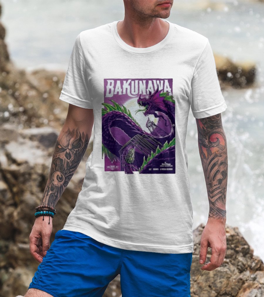 Bakunawa Project Purple Six Flags Great Adventure Roller 32 Stories 100 MPH 6 World Records T-Shirt