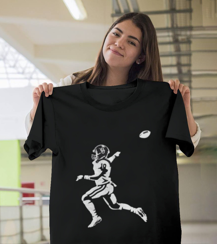 Oklahoma Sooners NCAA Football 10 Throwing Player White T-Shirt