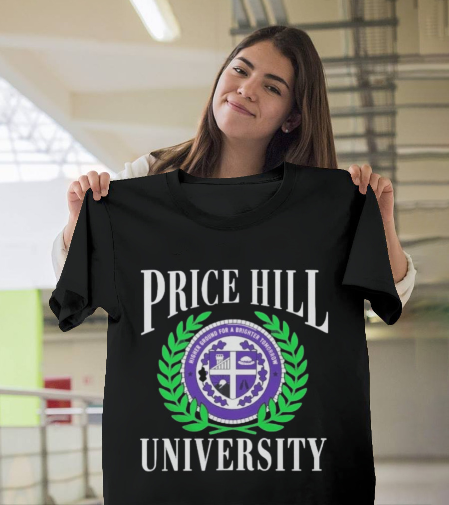 Price Hill University Higher Ground For A Brighter Tomorrow Crest T-Shirt