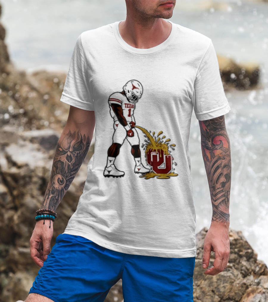 Colin Simmons Texas Football Rivalry With Oklahoma Sooners T-Shirt