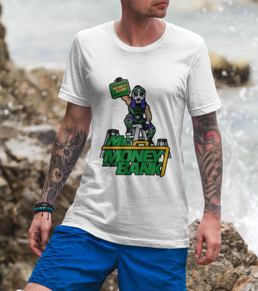 Mr Money In The Bank WWE Ladder Match Wrestling Superstars T-Shirt