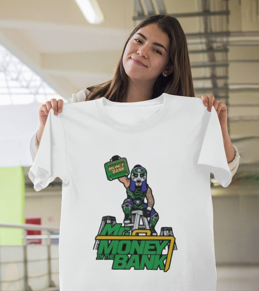 Mr Money In The Bank WWE Ladder Match Wrestling Superstars T-Shirt