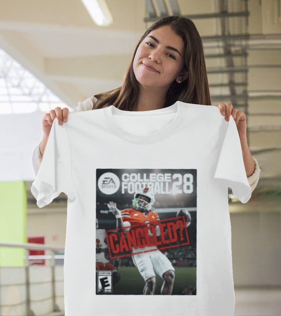 EA Sports College Football 28 Canceled Miami Hurricanes Player T-Shirt
