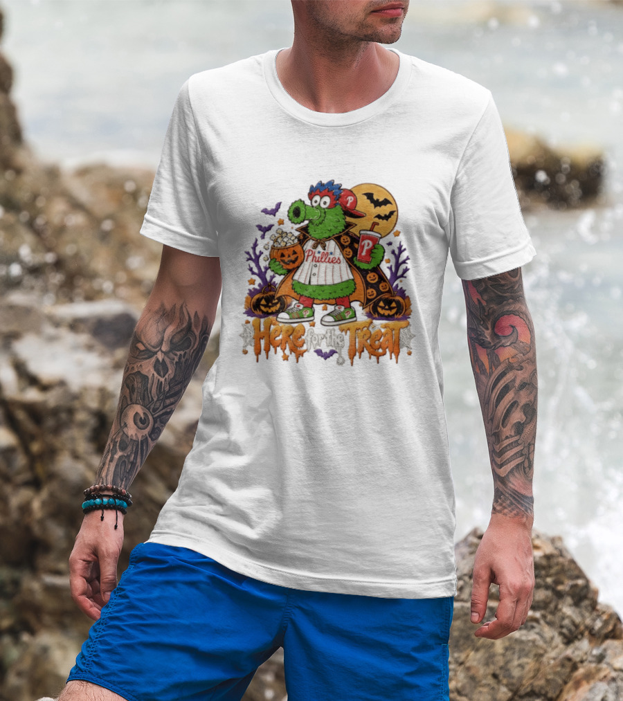 Halloween Phanatic Phillies Here For The Treat T-Shirt