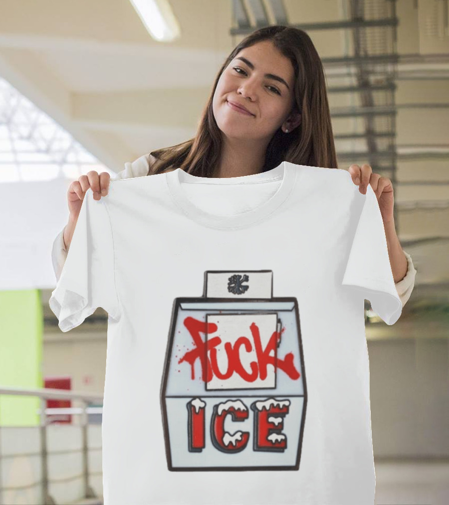 Fuck ICE Hard Enamel Protest Pin T-Shirt