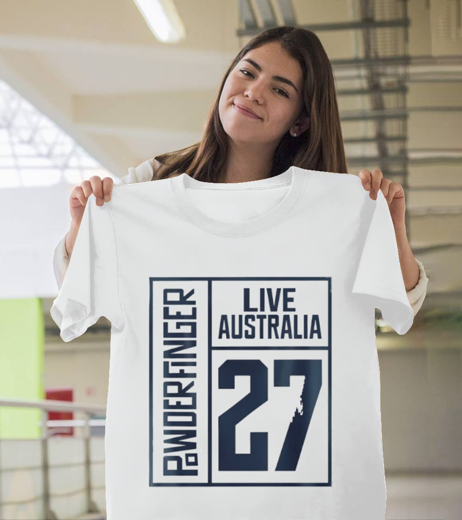 Powderfinger Live Australia 27 Rock Concert Experience T-Shirt
