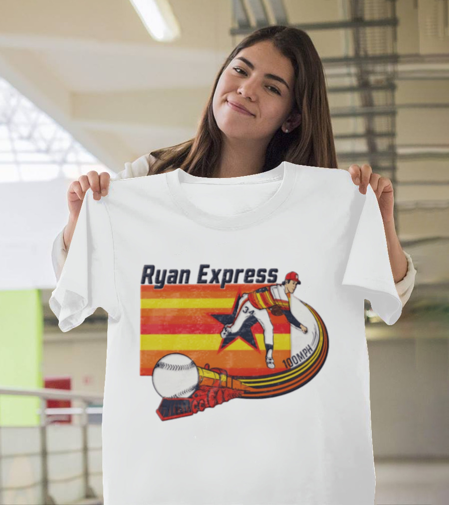 Ryan Express Pitcher 100 MPH Train 34 Star T-Shirt