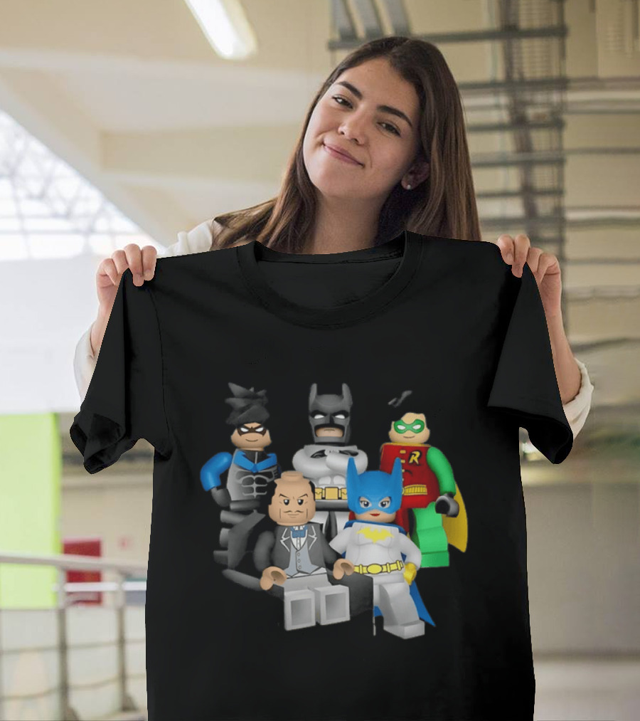 Lego Batman The Videogame Group Batman Robin Alfred LEGO Characters T-Shirt