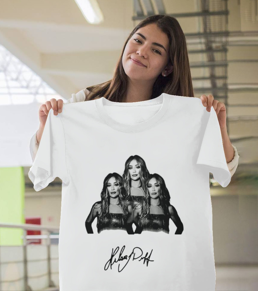 Hilary Duff Celebrity Singer Actress Signature Style Trio T-Shirt